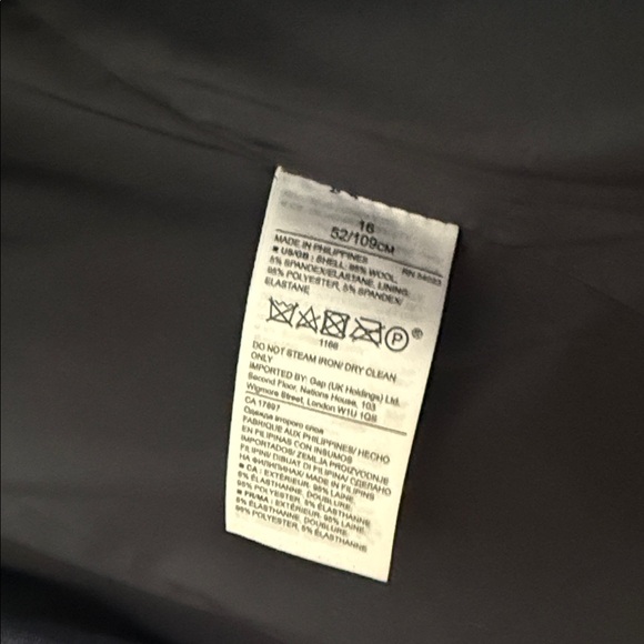 Banana Republic Women’s Navy Pant Suit size 16 - Picture 3 of 7